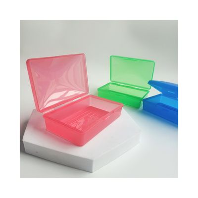 Contenedor de jabón rectangular conveniente hecho de plástico reciclado para artículos de baño