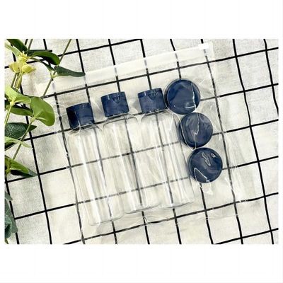 Botellas de PET recargables de colores personalizados y frascos de crema para cuidado personal de tamaño de viaje