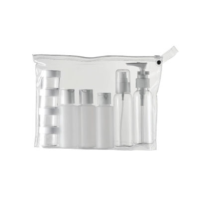 Tamaño de viaje conveniente Set de frasco vacío para el cuidado de la piel Material de PET Botellas de color personalizadas