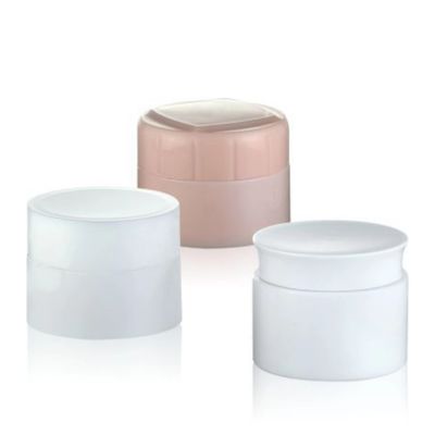 Muestra proporcionada gratuitamente 5 ml de frasco de crema de plástico de doble capa para envases para el cuidado de la piel