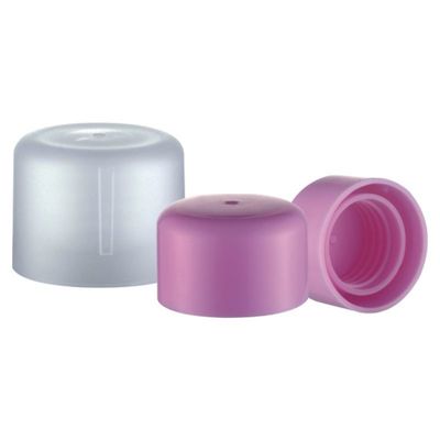 18mm 22mm colorido de tornillo liso tapa de plástico para botella no derramamiento y OEM / ODM aceptable