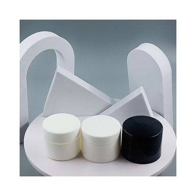 Jarrón de crema de doble capa Jarrones de plástico para cosméticos 15ml 30ml 50ml Muestra proporcionada
