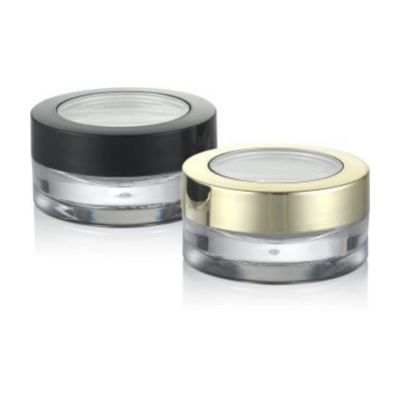 Material de tapa de plástico 5ml 10ml frasco de crema de lujo con revestimiento UV y tipo de plástico