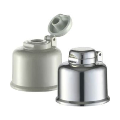 Proporcionado libremente 24/410 UV Revestimiento de oro / plata tapa de vuelta suave tapa de botella OEM / ODM