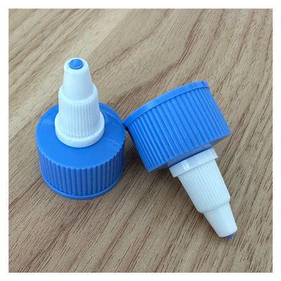 Conveniente 24/410 Twist Top Cap para botella de liqui en color azul