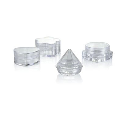 PS Material Forma redonda 4 ml Contenedor cosmético vacío para sombra de ojos y crema para ojos