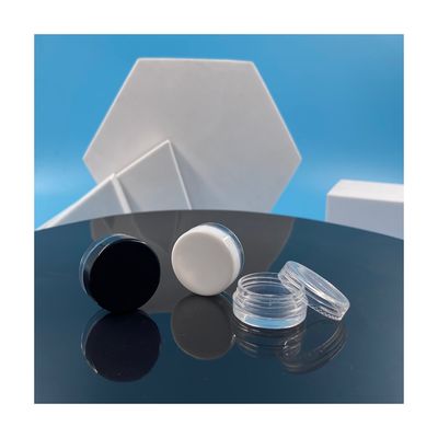 Pedido personalizado Forma redonda 2.5g 3g 5g Contenedores cosméticos Plastic PS Crema Jar para sombras de ojos Crema para ojos