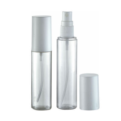 Cuerpo de PET PP Cap 50ml 60ml Botella de spray de alcohol de plástico 2 oz con tapa blanca
