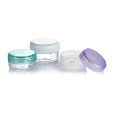 Muestra proporcionada libremente en frasco de crema de plástico PET de 10 ml y 15 ml para recipiente cosmético