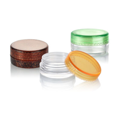 Material base ps Crema para ojos Jar 2,5 ml 3 ml 5 ml Crema vacía para cosméticos industriales